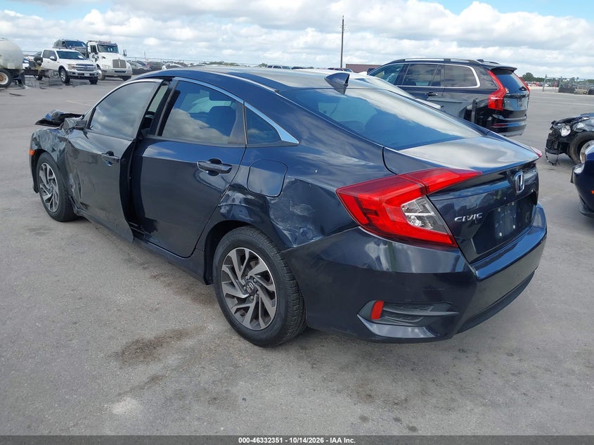 Vin: 19xfc2f78he034627, lot: 46832604, honda civic ex 20173