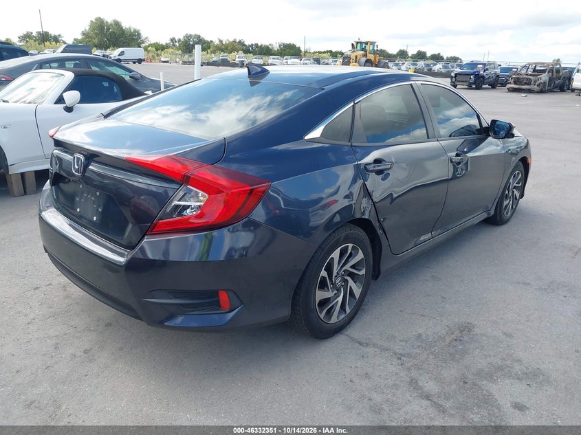 Vin: 19xfc2f78he034627, lot: 46832604, honda civic ex 20174
