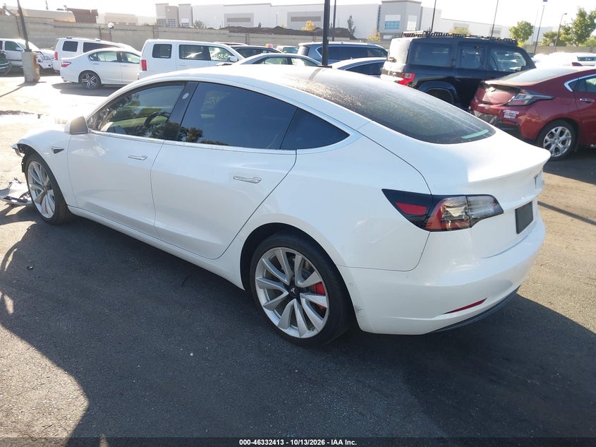Vin: 5yj3e1ea4kf432164, lot: 46832666, tesla model 3 long range/mid range/standard range/standard range plus 20193