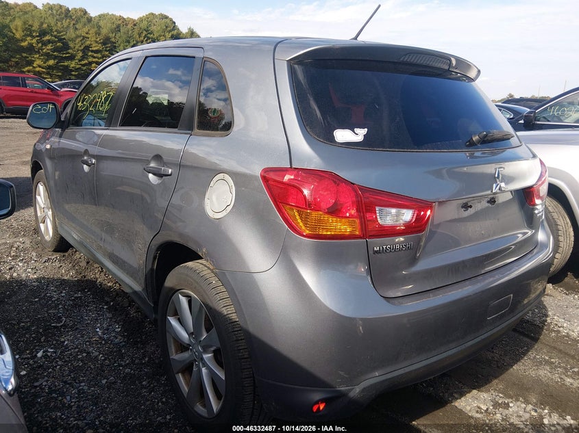 Vin: 4a4ar3au6ee031513, lot: 46832740, mitsubishi outlander sport es 20143