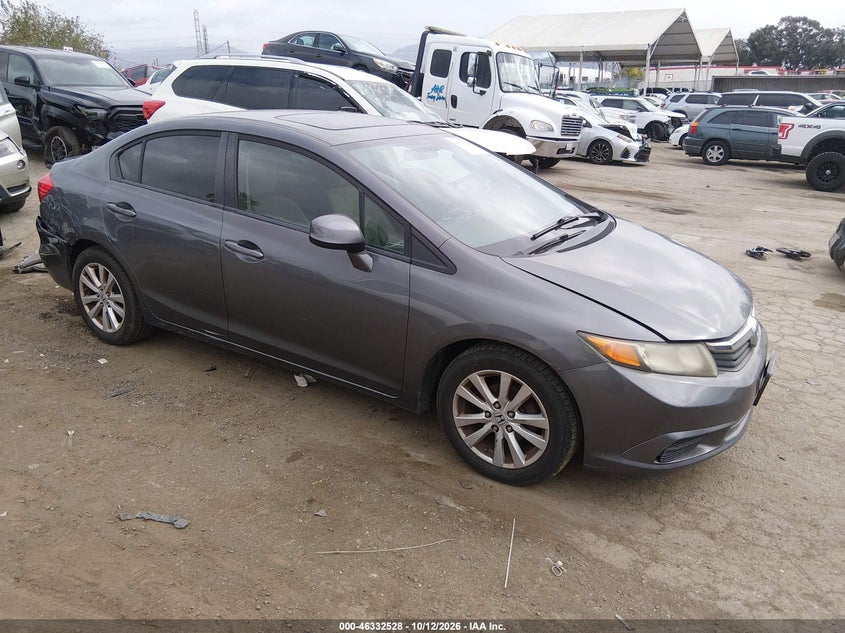 Vin: 19xfb2f87ce331246, lot: 46832781, honda civic ex 20121