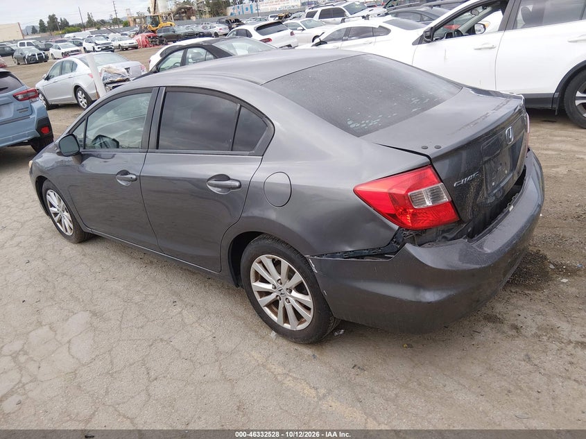 Vin: 19xfb2f87ce331246, lot: 46832781, honda civic ex 20123