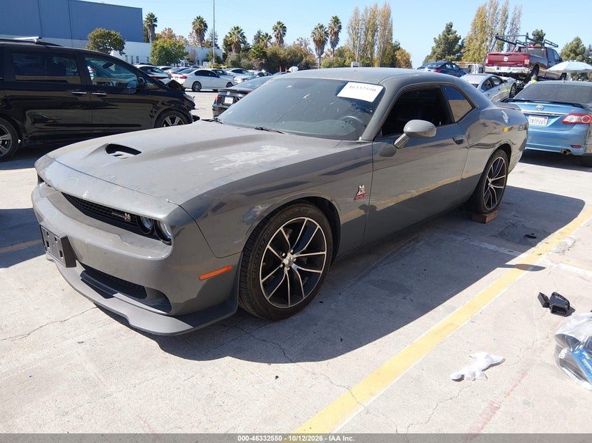 Vin: 2c3cdzfj0jh120260, lot: 46832803, dodge challenger r/t scat pack 20182