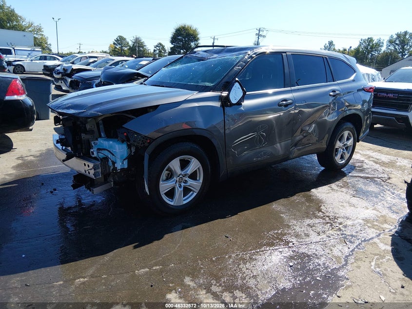 Vin: 5tdkdrah2ps033398, lot: 46832825, toyota highlander le 20232