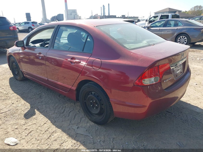 Vin: 19xfa1f51ae084340, lot: 46832827, honda civic lx 20103