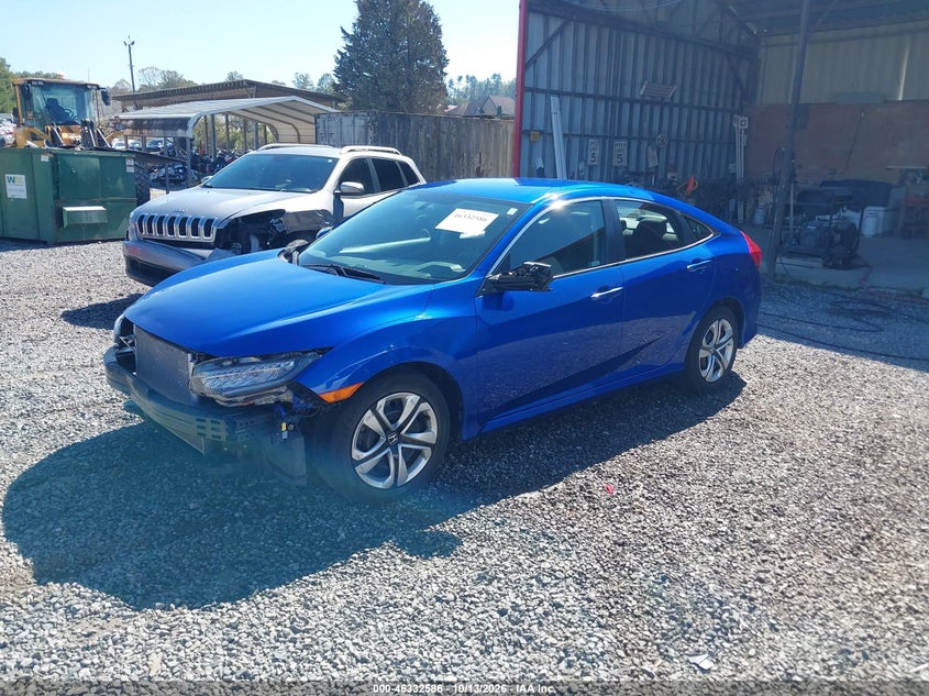 Vin: 19xfc2f52je030903, lot: 46832839, honda civic lx 20182