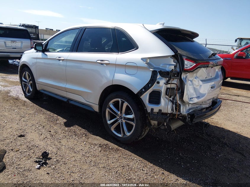 Vin: 2fmpk4ap9hbb06173, lot: 46832856, ford edge sport 20173