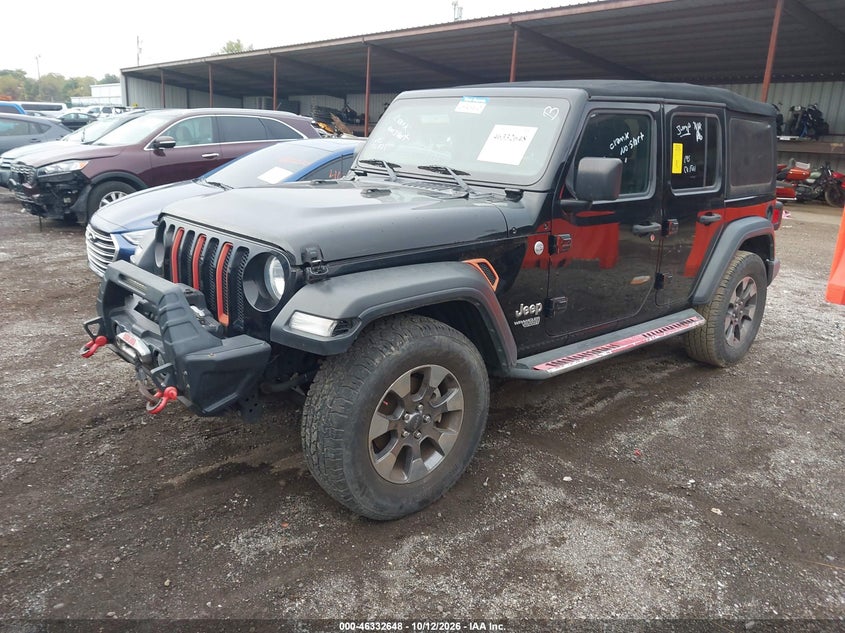 Vin: 1c4hjxdg6lw347513, lot: 46832901, jeep wrangler unlimited sport s 4x4 20202