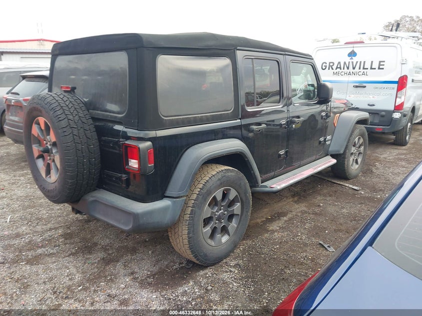 Vin: 1c4hjxdg6lw347513, lot: 46832901, jeep wrangler unlimited sport s 4x4 20204