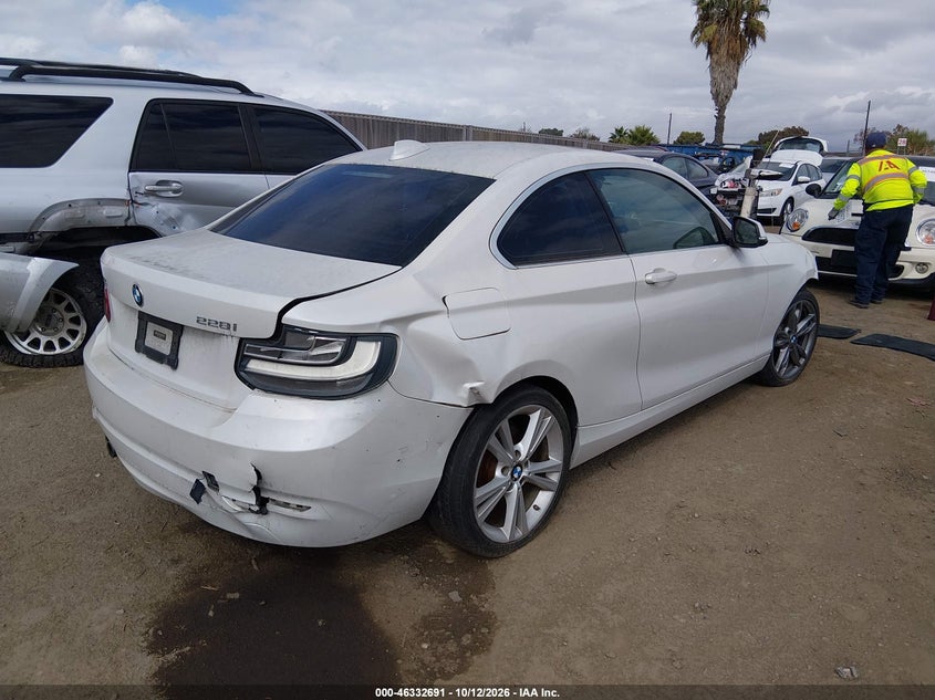 Vin: wba1f5c59fv257612, lot: 46832944, bmw 228i 20154