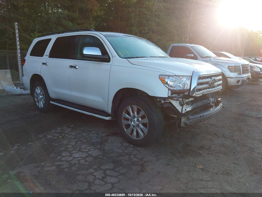 Vin: 5tddy5g17as039463, lot: 46832952, toyota sequoia platinum 5.7l v8 20101