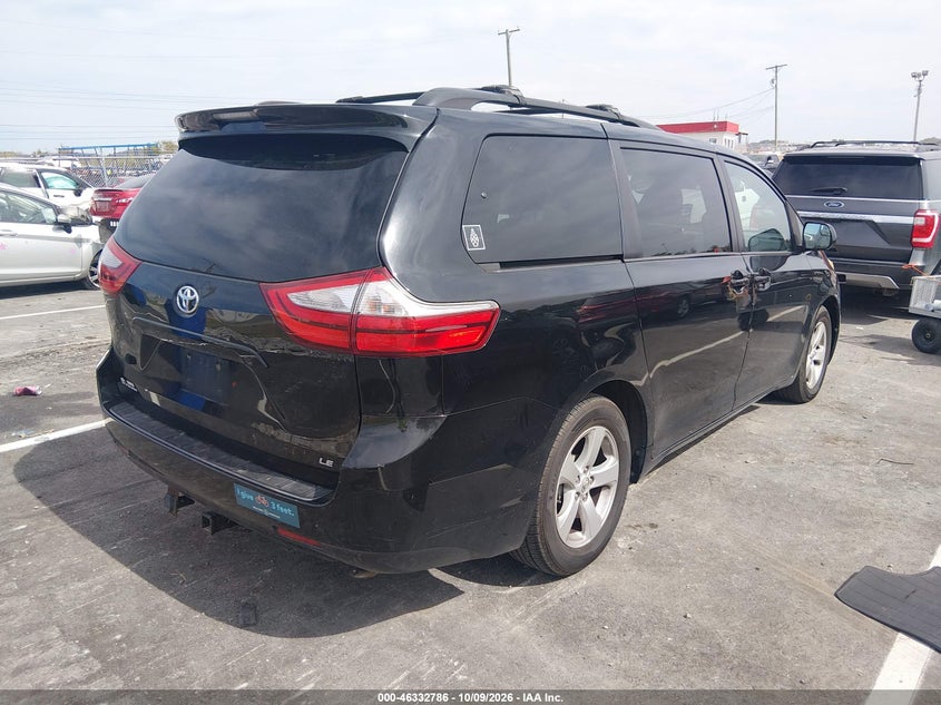 Vin: 5tdkk3dc1gs692088, lot: 46833039, toyota sienna le 8 passenger 20164