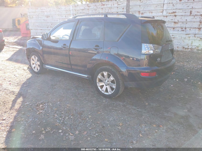 Vin: ja4jt3aw2cu030379, lot: 46833046, mitsubishi outlander se 20123