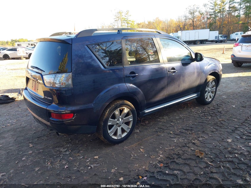 Vin: ja4jt3aw2cu030379, lot: 46833046, mitsubishi outlander se 20124