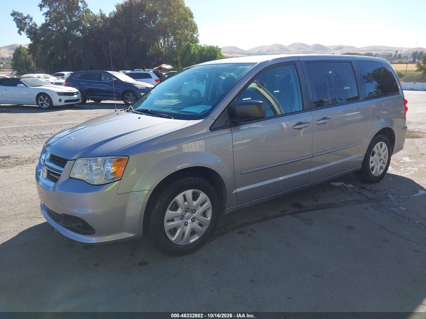 Vin: 2c4rdgbg3hr764618, lot: 46833055, dodge grand caravan se 20172
