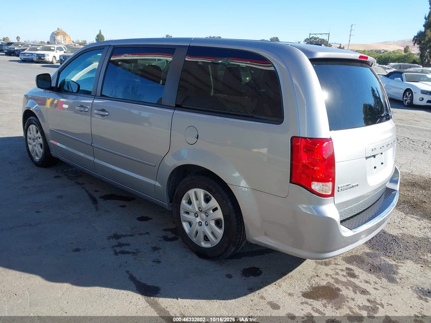 Vin: 2c4rdgbg3hr764618, lot: 46833055, dodge grand caravan se 20173