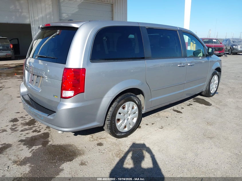 Vin: 2c4rdgbg3hr764618, lot: 46833055, dodge grand caravan se 20174