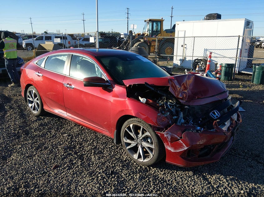 Vin: 19xfc1f95le216886, lot: 46833082, honda civic touring 20201