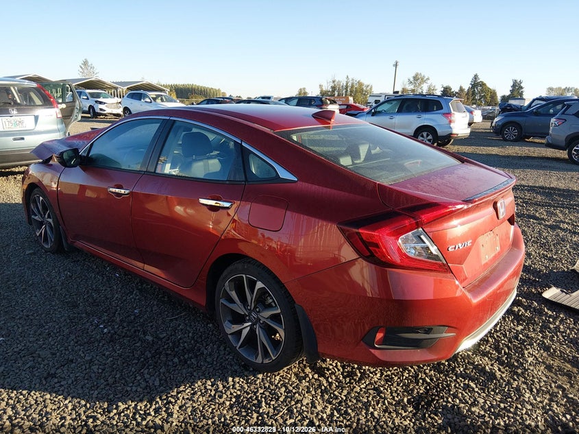 Vin: 19xfc1f95le216886, lot: 46833082, honda civic touring 20203