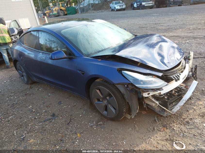 Vin: 5yj3e1eaxpf385455, lot: 46833089, tesla model 3 rear-wheel drive 20231