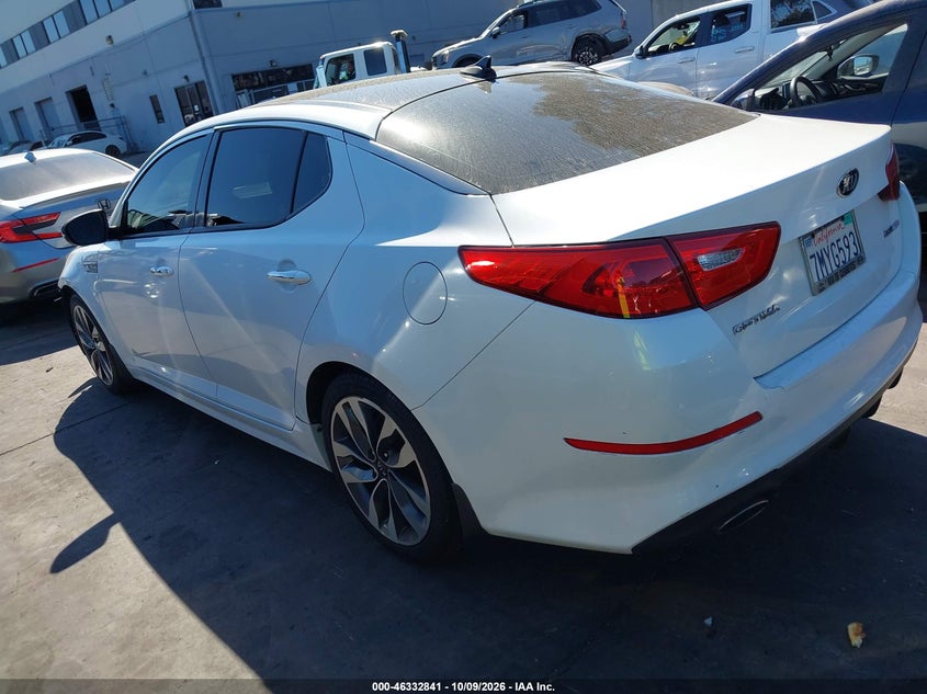 Vin: 5xxgr4a61fg492883, lot: 46833094, kia optima sx turbo 20153