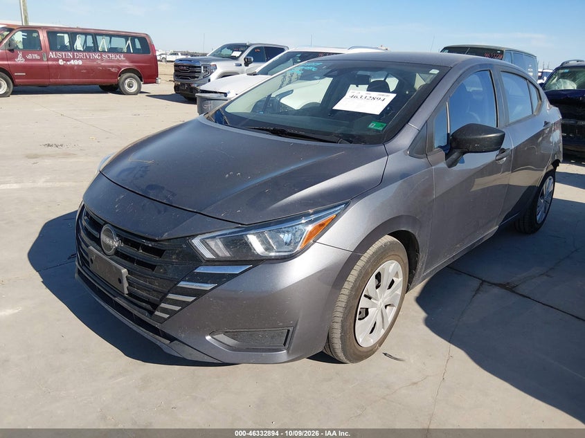 2023 Nissan Versa 1.6 S Xtronic Cvt, Rear, IAAI, VIN 3N1CN8DV0PL833753 — photo 2