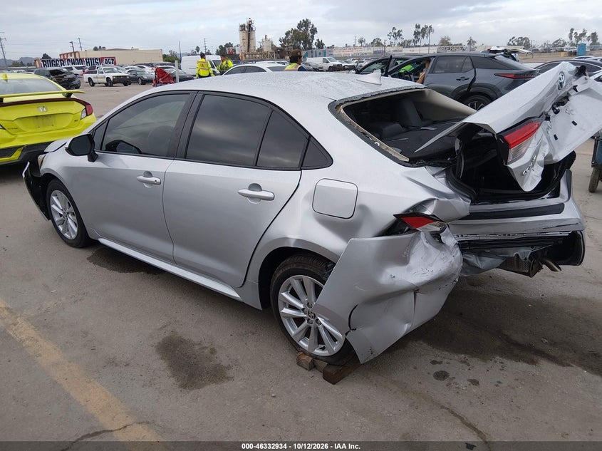 Vin: jtdbcmfe1t3117227, lot: 46833187, toyota corolla hybrid hybrid le 20263