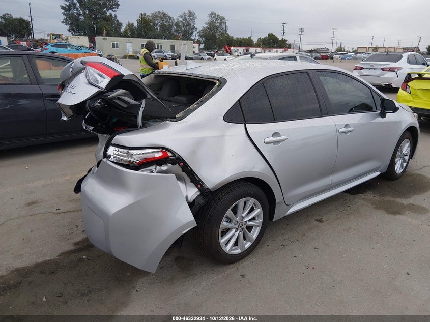 Vin: jtdbcmfe1t3117227, lot: 46833187, toyota corolla hybrid hybrid le 20264