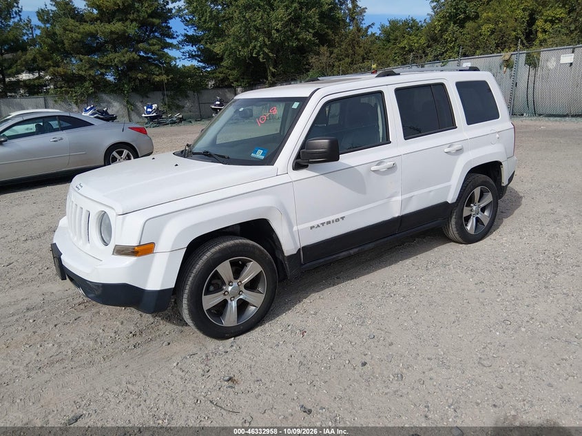 Vin: 1c4njpfa3gd527867, lot: 46833211, jeep patriot high altitude edition 20162