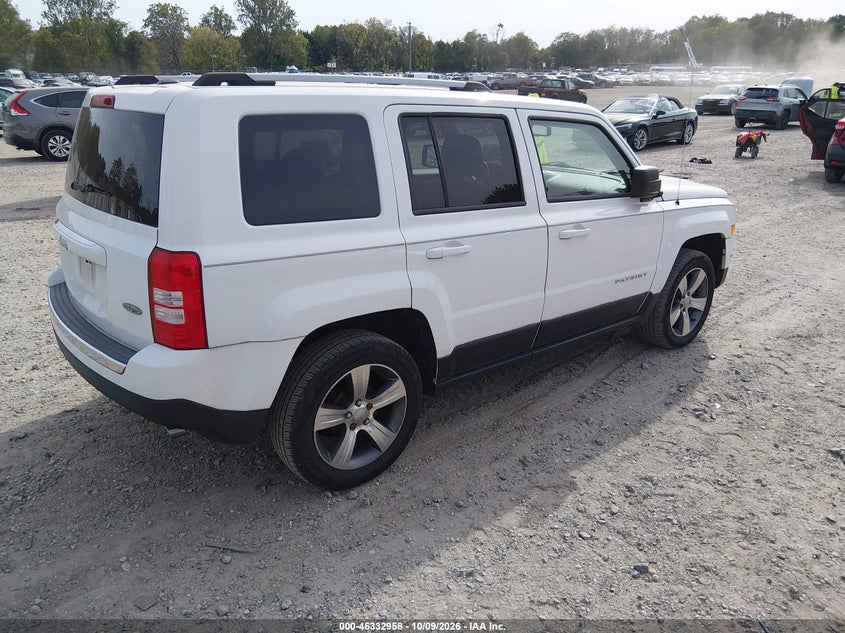 Vin: 1c4njpfa3gd527867, lot: 46833211, jeep patriot high altitude edition 20164