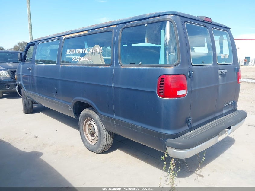 DODGE RAM WAGON 3500 2001 VIN 2B5WB35Z31K540190