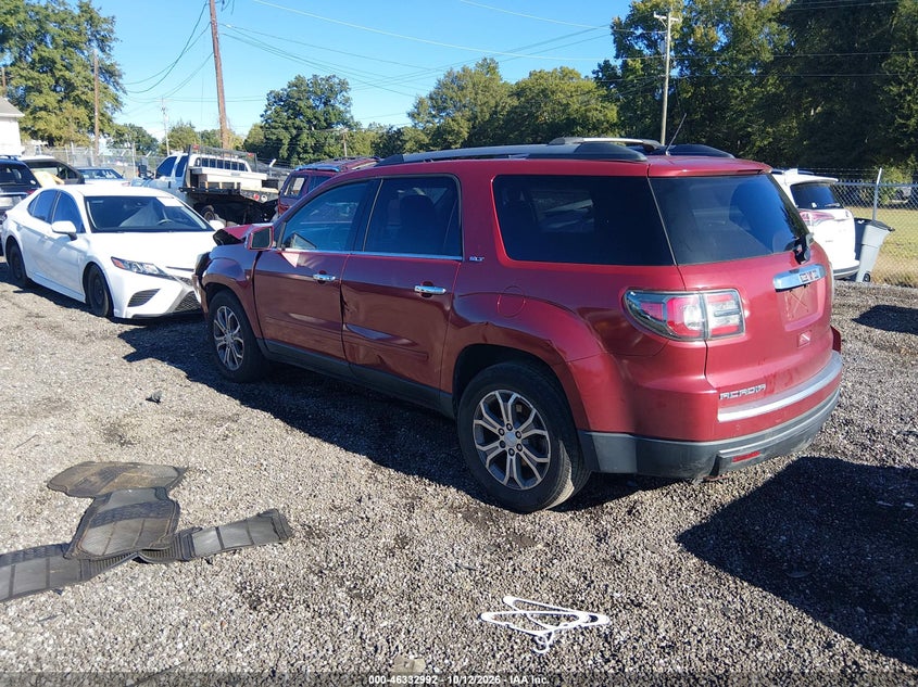 Vin: 1gkkrskd7ej102279, lot: 46833245, gmc acadia slt-2 20143