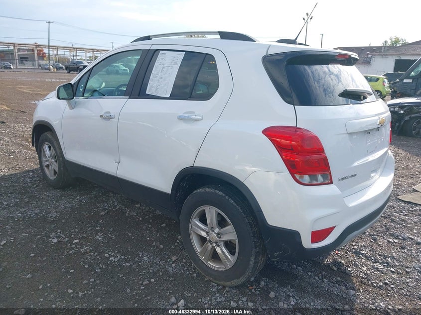 Vin: kl7cjpsb8kb905432, lot: 46833247, chevrolet trax lt 20193