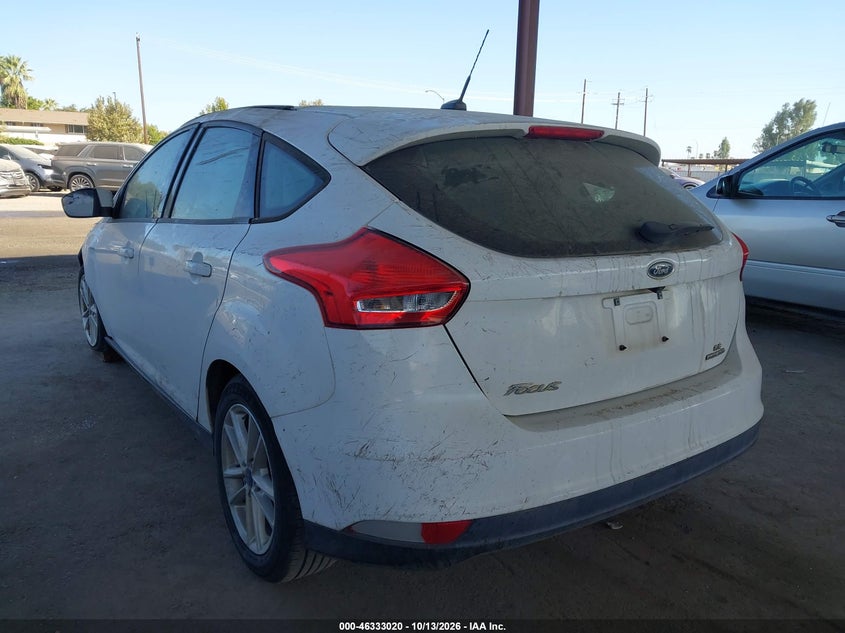 Vin: 1fadp3k24gl338013, lot: 46833273, ford focus se 20163