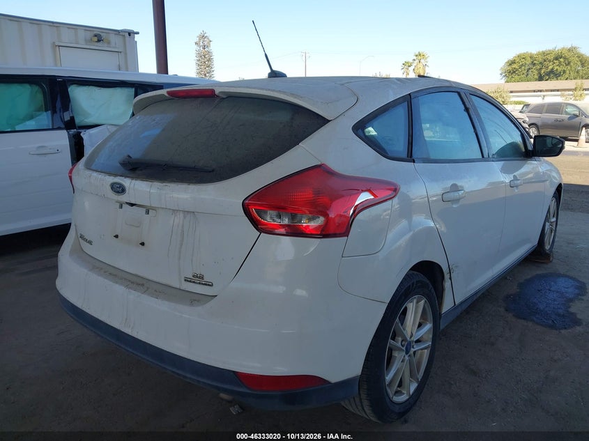 Vin: 1fadp3k24gl338013, lot: 46833273, ford focus se 20164