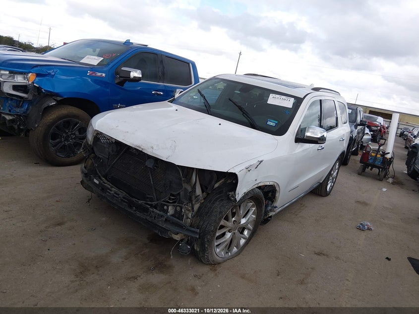 Vin: 1c4sdhet5fc750547, lot: 46833274, dodge durango citadel 20152