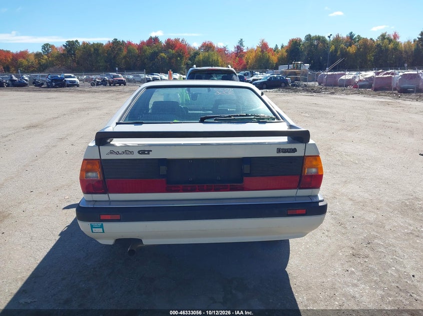 AUDI GT 1987 VIN WAUBD0857HA005633
