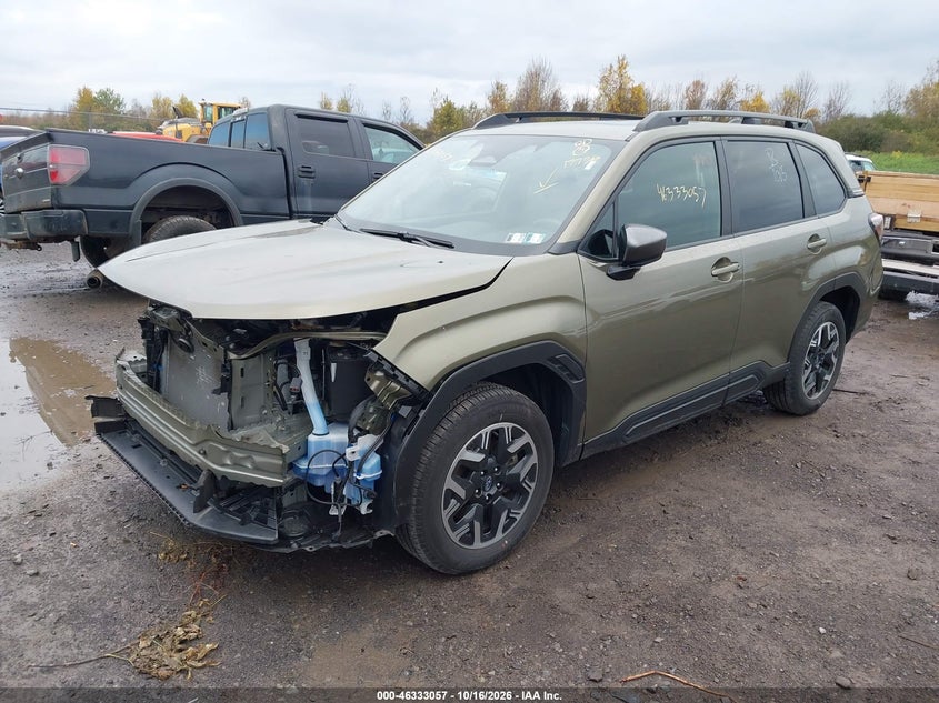 2025 Subaru Forester Premium, Удар спереди, IAAI, VIN JF2SLDDC6SH561370 — фото 2