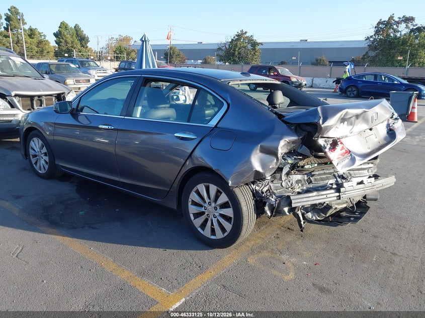 Vin: 1hgcr2f87ea058119, lot: 46833378, honda accord exl 20143