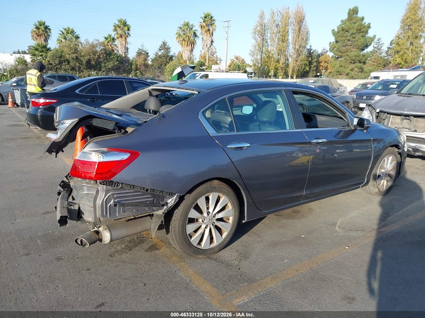 Vin: 1hgcr2f87ea058119, lot: 46833378, honda accord exl 20144