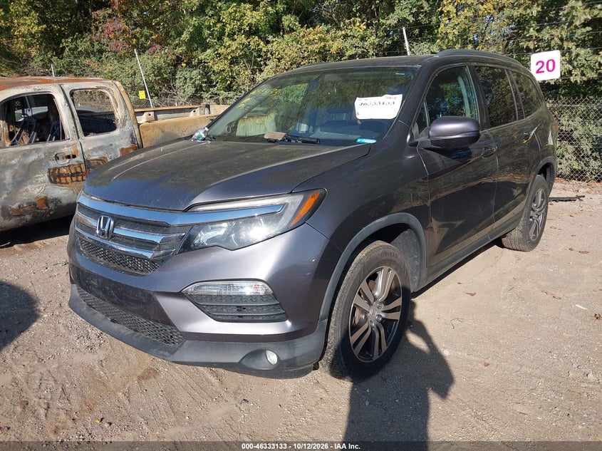 Vin: 5fnyf6h56hb012218, lot: 46833386, honda pilot ex-l 20172
