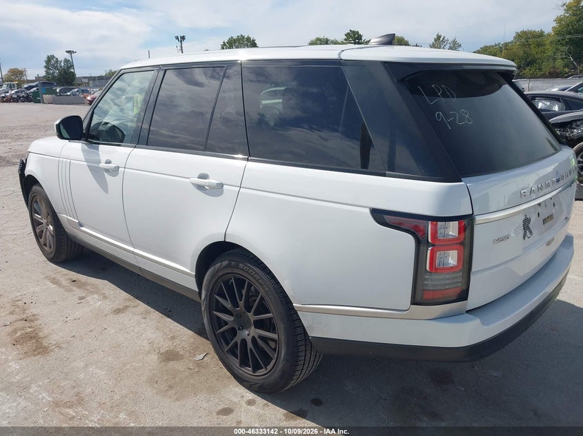 Vin: salgs2fv5ha327581, lot: 46833395, land rover range rover 3.0l v6 supercharged hse 20173