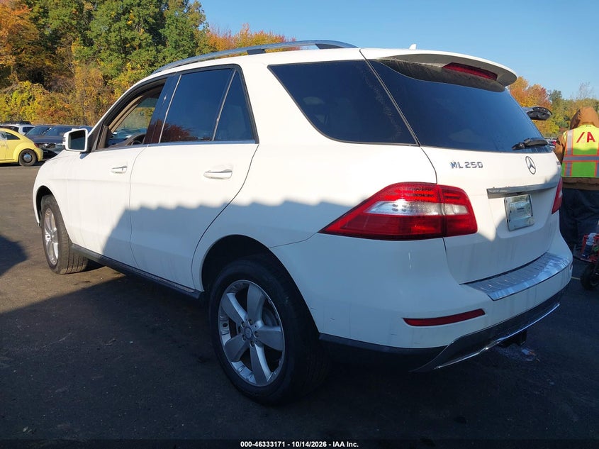 Vin: 4jgda0eb2fa540280, lot: 46833424, mercedes-benz ml 250 bluetec 4matic 20153