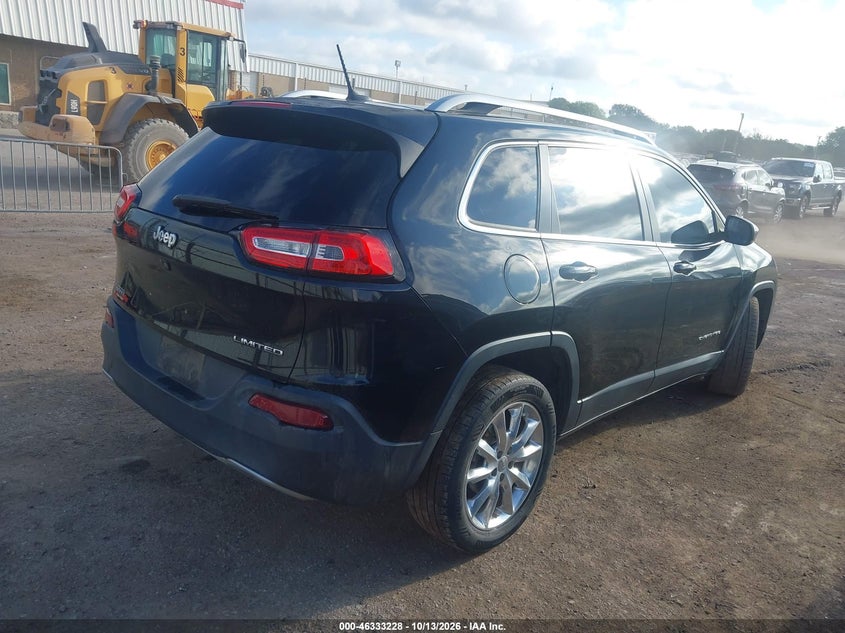 Vin: 1c4pjldb6fw602609, lot: 46833481, jeep cherokee limited 20154
