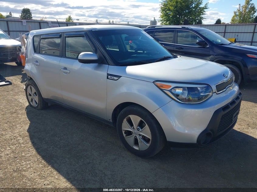 Vin: kndjn2a22g7864115, lot: 46833539, kia soul 20161