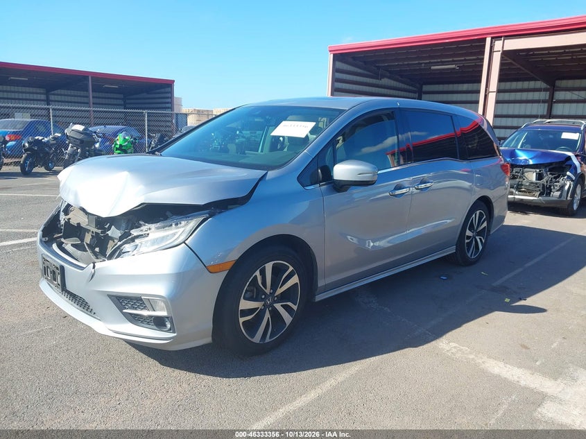 2020 Honda Odyssey Elite, Front End, IAAI, VIN 5FNRL6H91LB062596 — photo 2