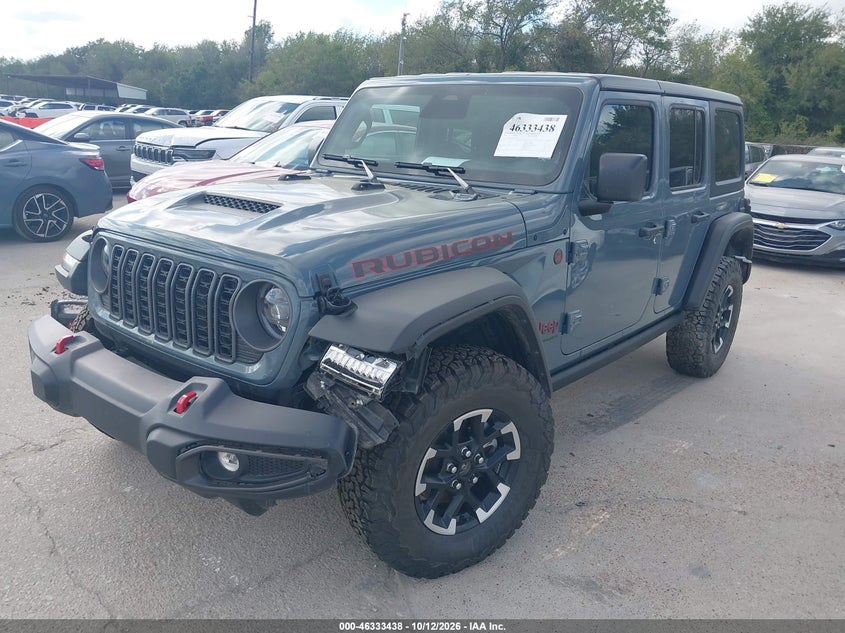 2026 Jeep Wrangler Rubicon 4X4, Left Front, IAAI, VIN 1C4PJXFG2TW301945 — photo 2