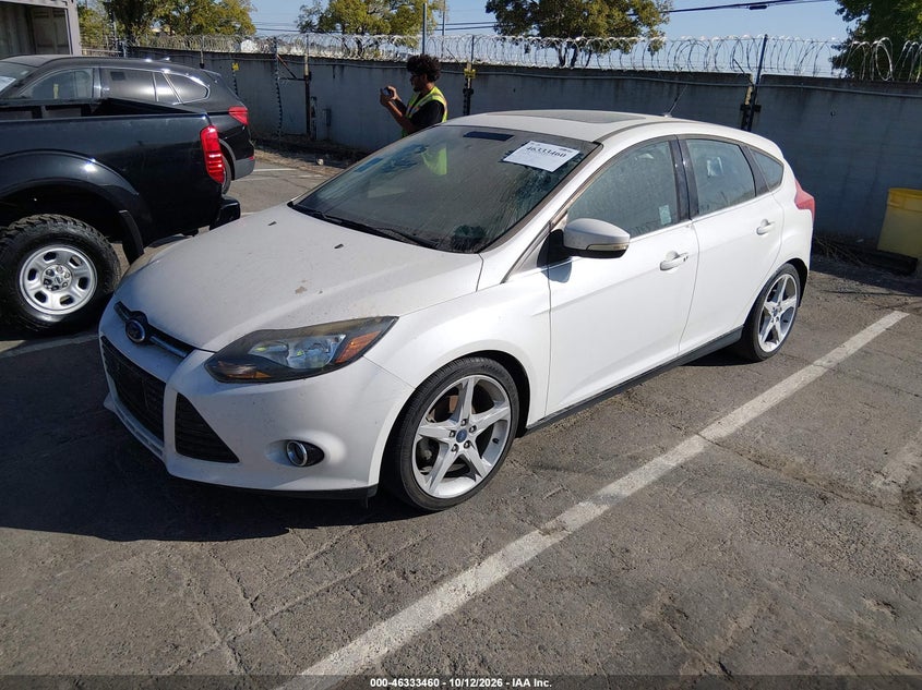 Vin: 1fadp3n28el110878, lot: 46833713, ford focus titanium 20142