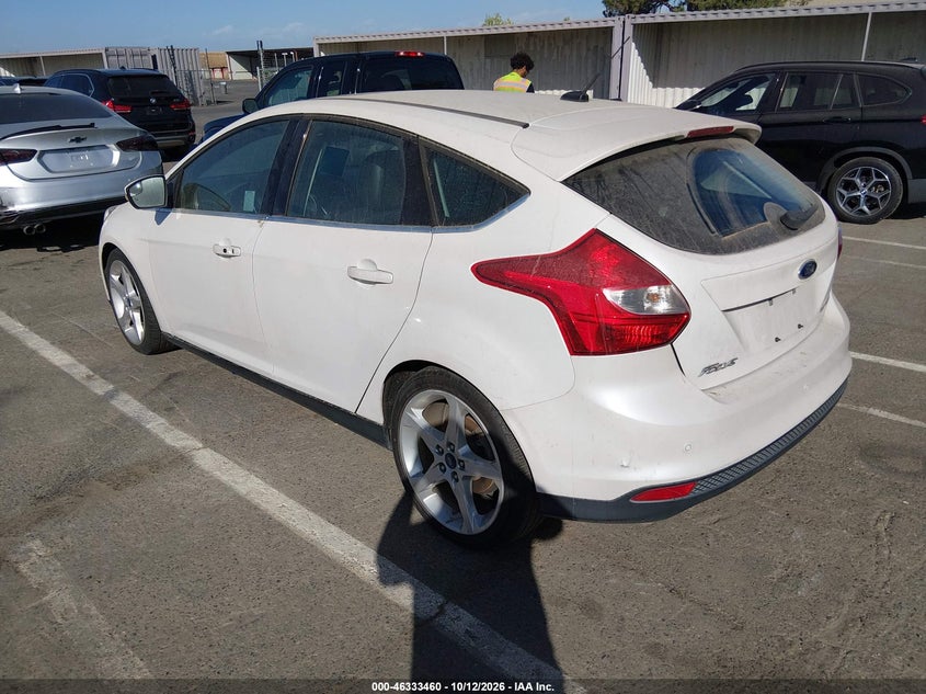 Vin: 1fadp3n28el110878, lot: 46833713, ford focus titanium 20143