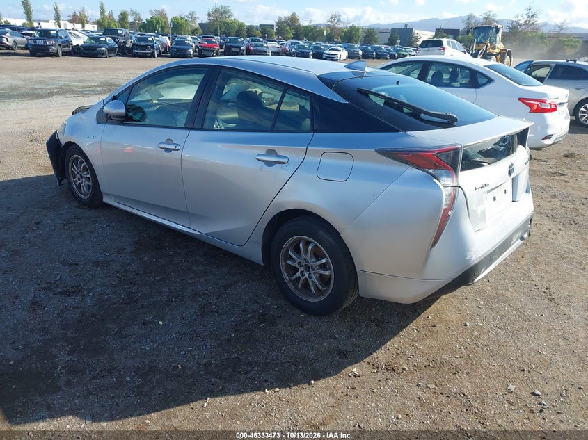 Vin: jtdkbrfu6h3544918, lot: 46833726, toyota prius two 20173